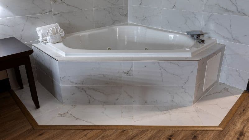 The Azure Hotel Jacuzzi room