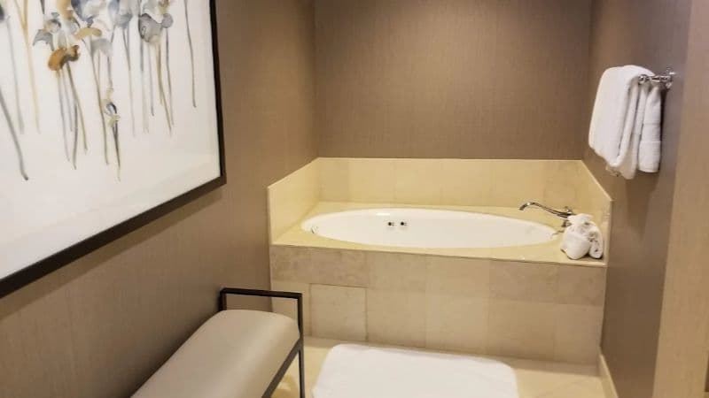 Little Rock Marriott Jacuzzi room