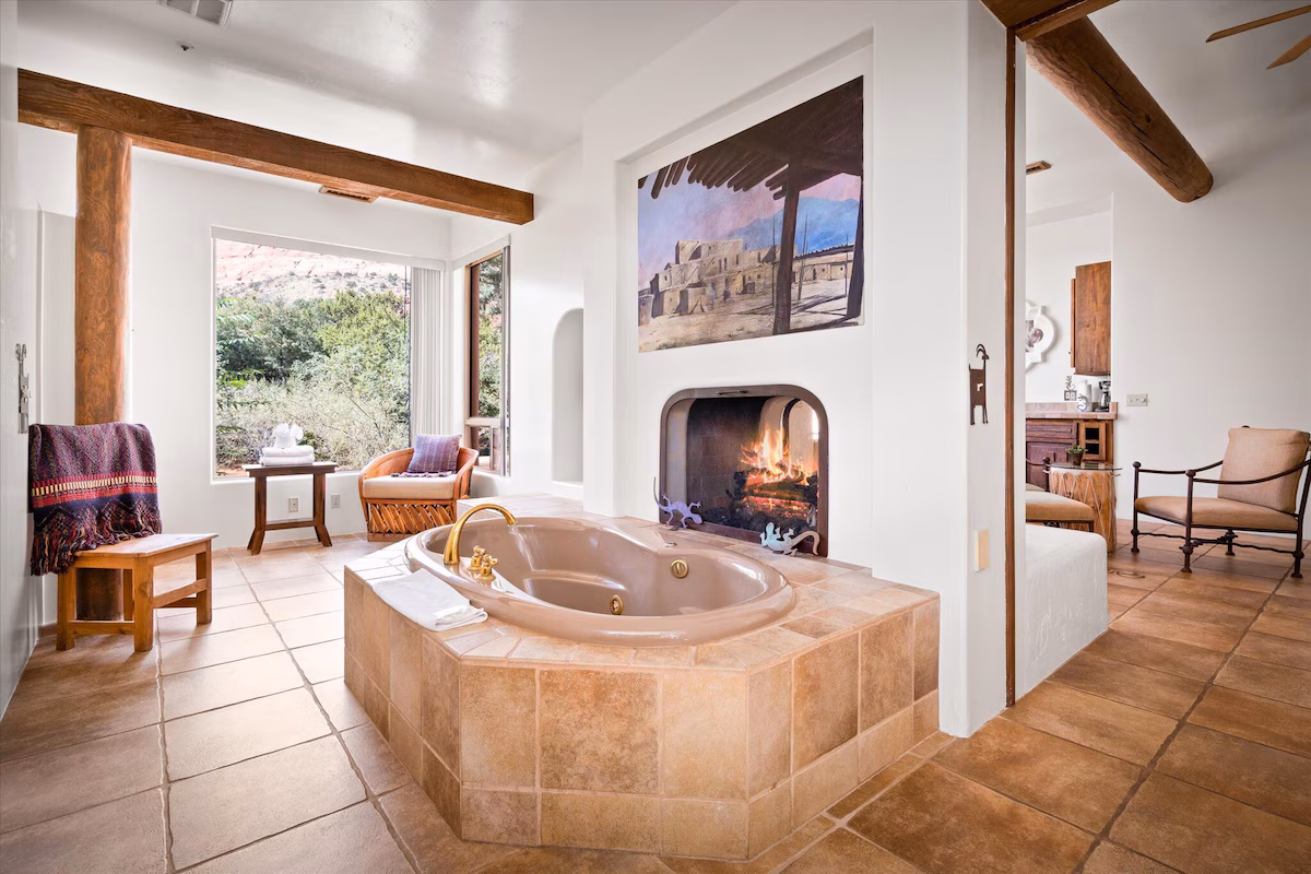Adobe Village Villa with Private Patio- Purple Lizard
